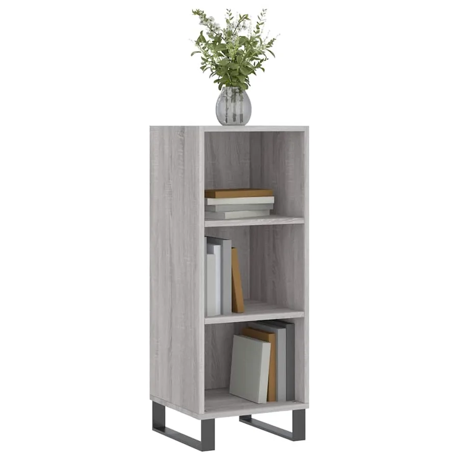 Buffet sonoma gris 34,5x32,5x90 cm bois d'ingénierie - 3