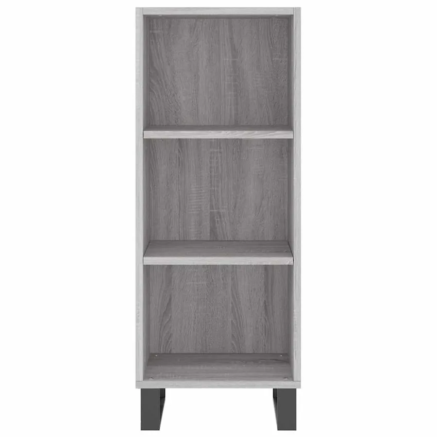 Buffet sonoma gris 34,5x32,5x90 cm bois d'ingénierie - 4