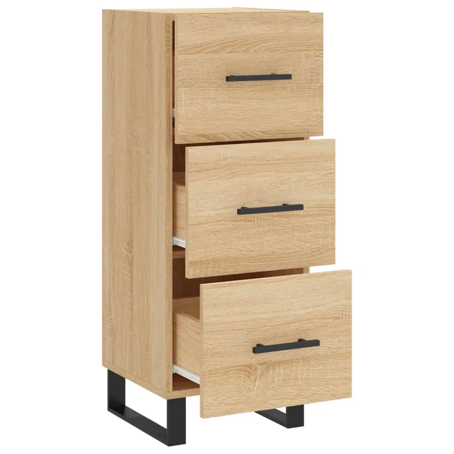 Buffet Chêne sonoma 34,5x34x90 cm Bois d'ingénierie - 5