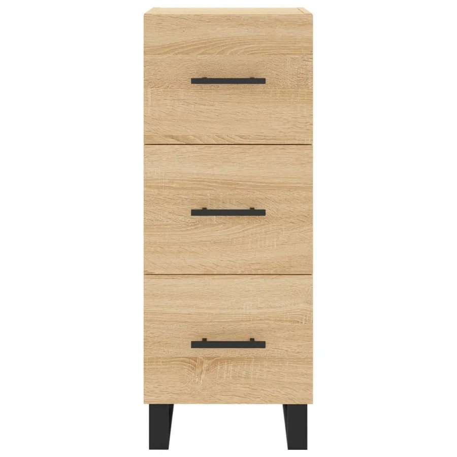 Buffet Chêne sonoma 34,5x34x90 cm Bois d'ingénierie - 6