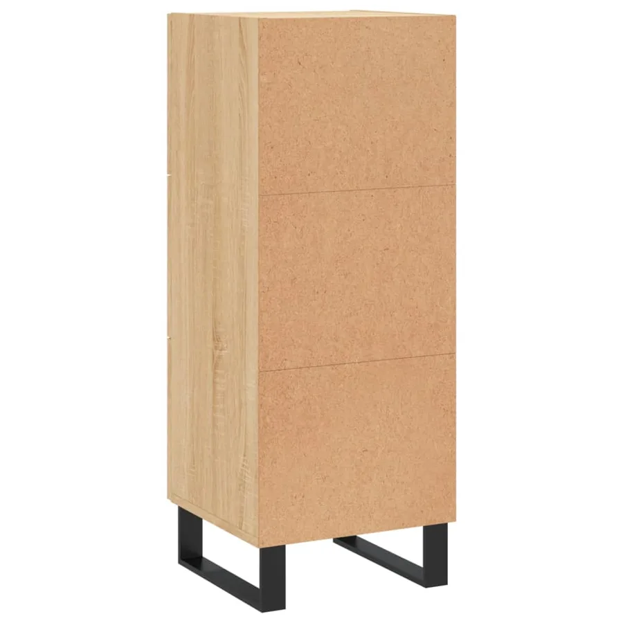 Buffet Chêne sonoma 34,5x34x90 cm Bois d'ingénierie - 8