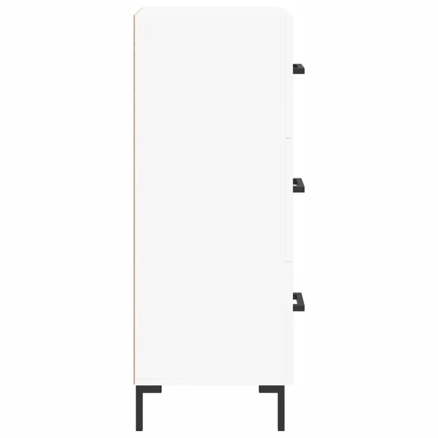 Buffet blanc 34,5x34x90 cm bois d'ingénierie - 7