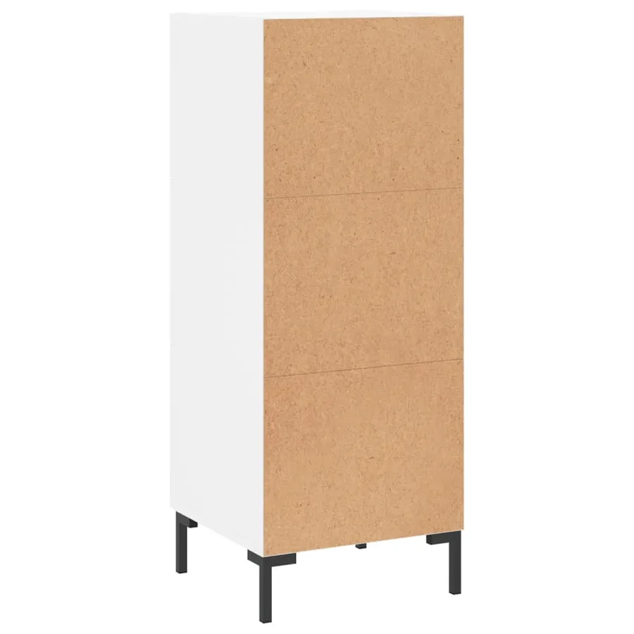 Buffet blanc 34,5x34x90 cm bois d'ingénierie - 8