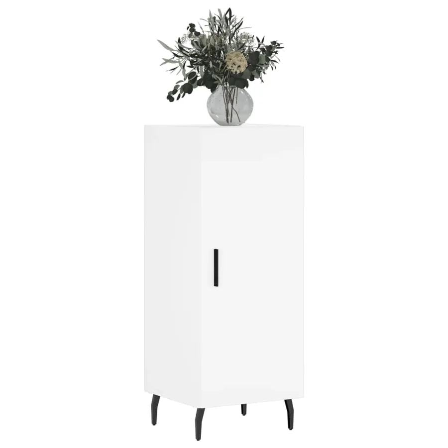 Buffet blanc 34,5x34x90 cm bois d'ingénierie - 3