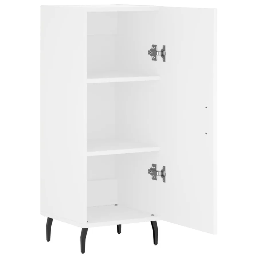 Buffet blanc 34,5x34x90 cm bois d'ingénierie - 5