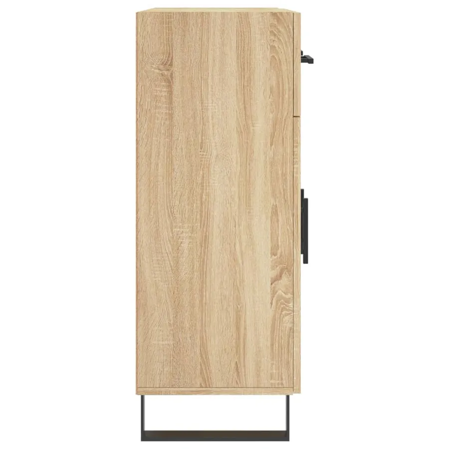 Buffet chêne sonoma 69,5x34x90 cm bois d'ingénierie - 7