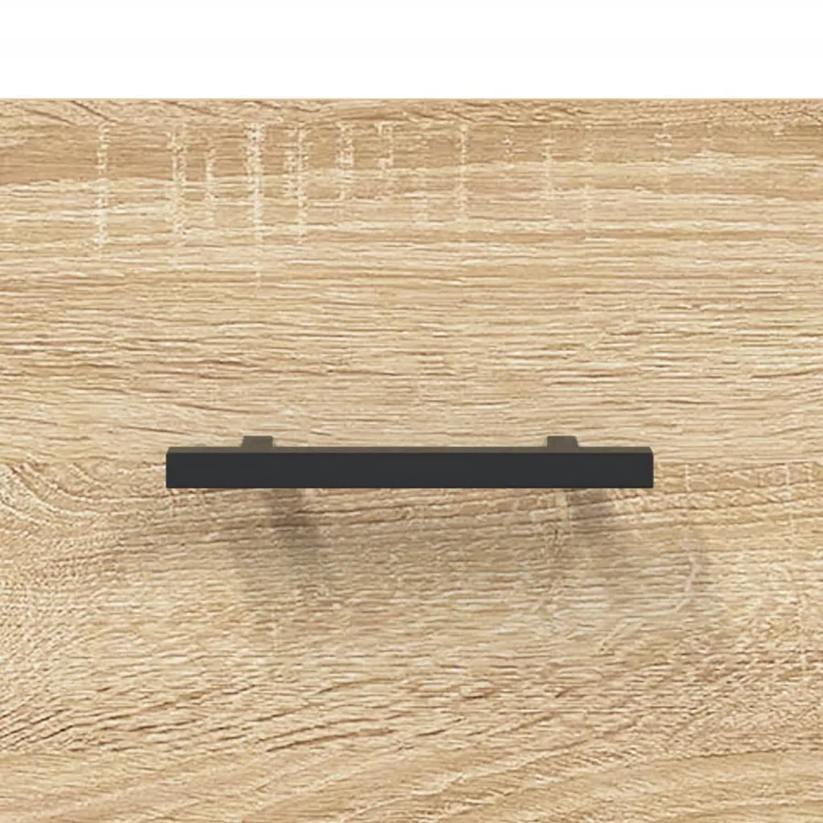 Buffet chêne sonoma 69,5x34x90 cm bois d'ingénierie - 9