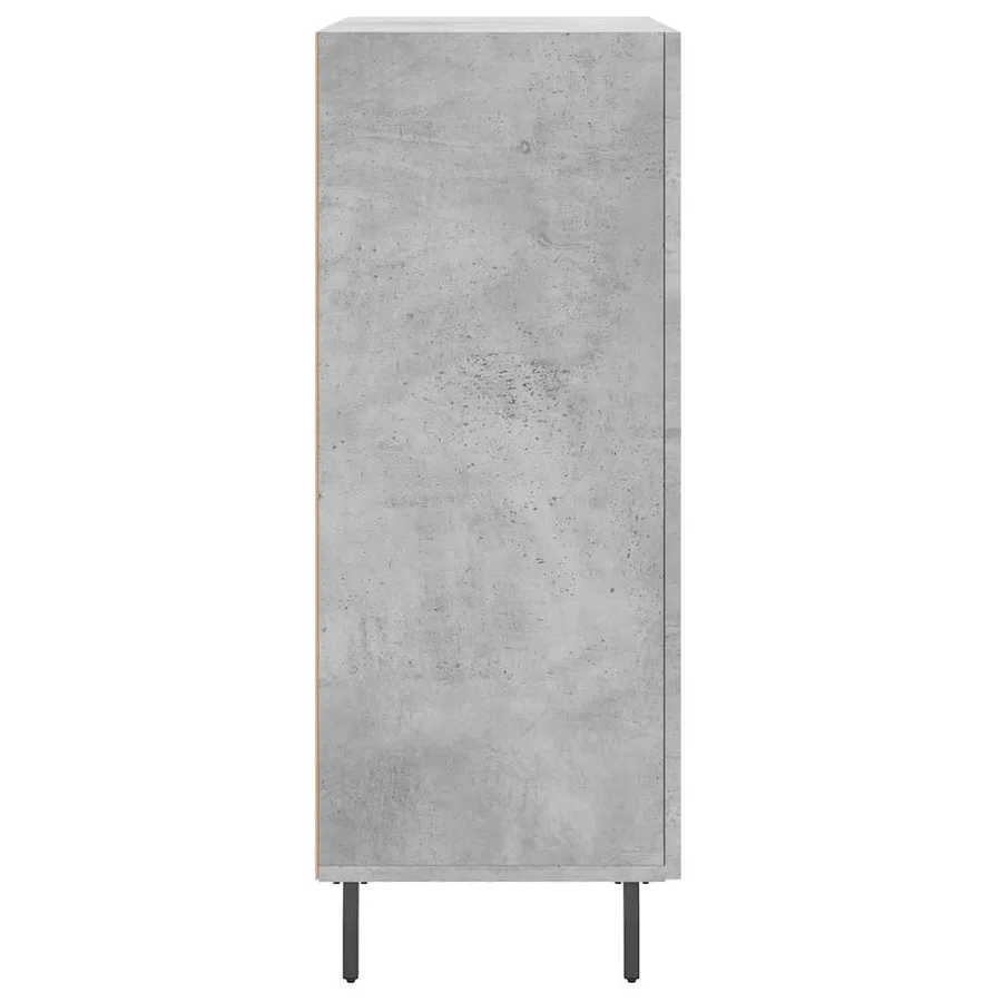 Buffet gris béton 69,5x34x90 cm bois d'ingénierie - 7