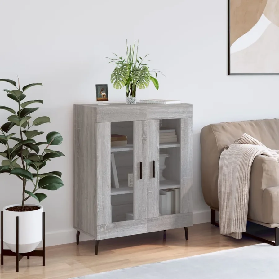 Buffet sonoma gris 69,5x34x90 cm bois d'ingénierie