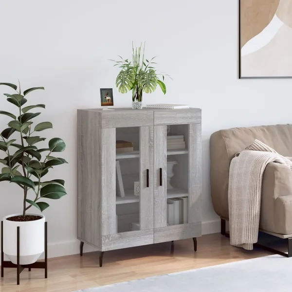 Buffet sonoma gris 69,5x34x90 cm bois d'ingénierie