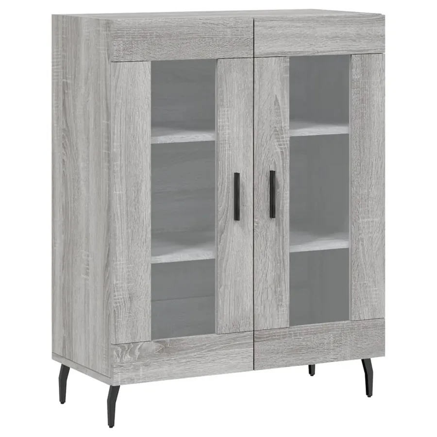 Buffet sonoma gris 69,5x34x90 cm bois d'ingénierie - 2