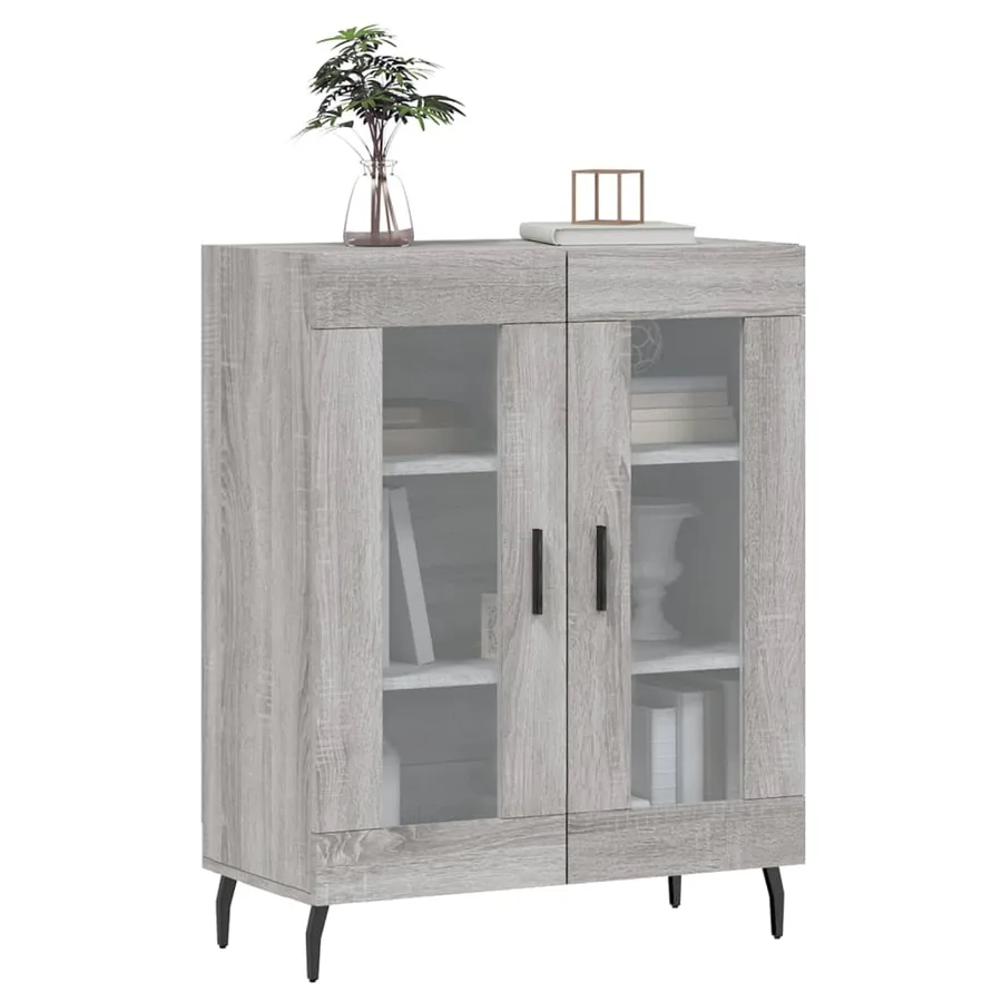 Buffet sonoma gris 69,5x34x90 cm bois d'ingénierie - 3