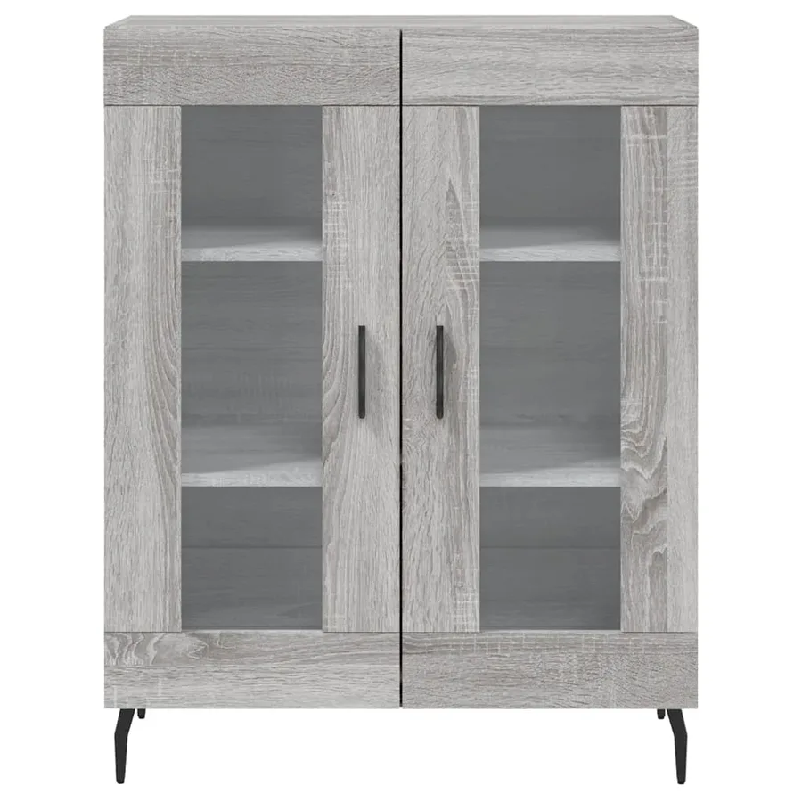 Buffet sonoma gris 69,5x34x90 cm bois d'ingénierie - 5