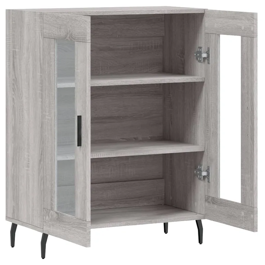 Buffet sonoma gris 69,5x34x90 cm bois d'ingénierie - 6