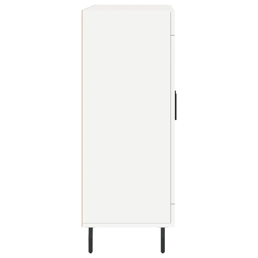 Buffet blanc 69,5x34x90 cm bois d'ingénierie - 7