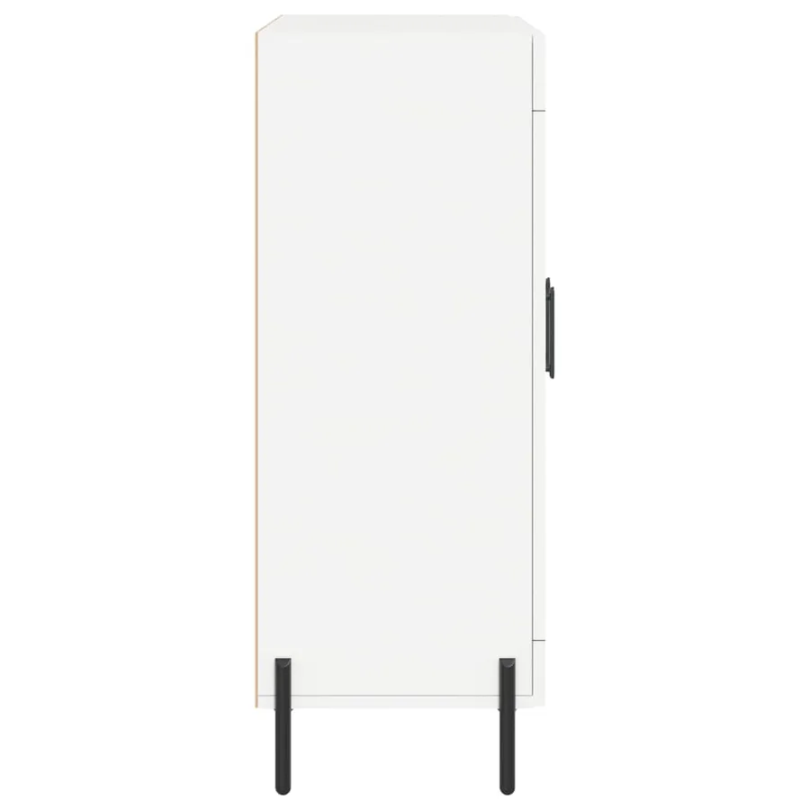 Buffet blanc 69,5x34x90 cm bois d'ingénierie - 7