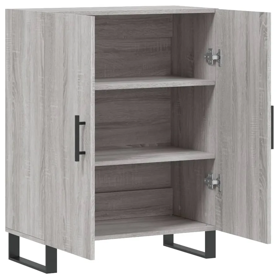 Buffet sonoma gris 69,5x34x90 cm bois d'ingénierie - 6