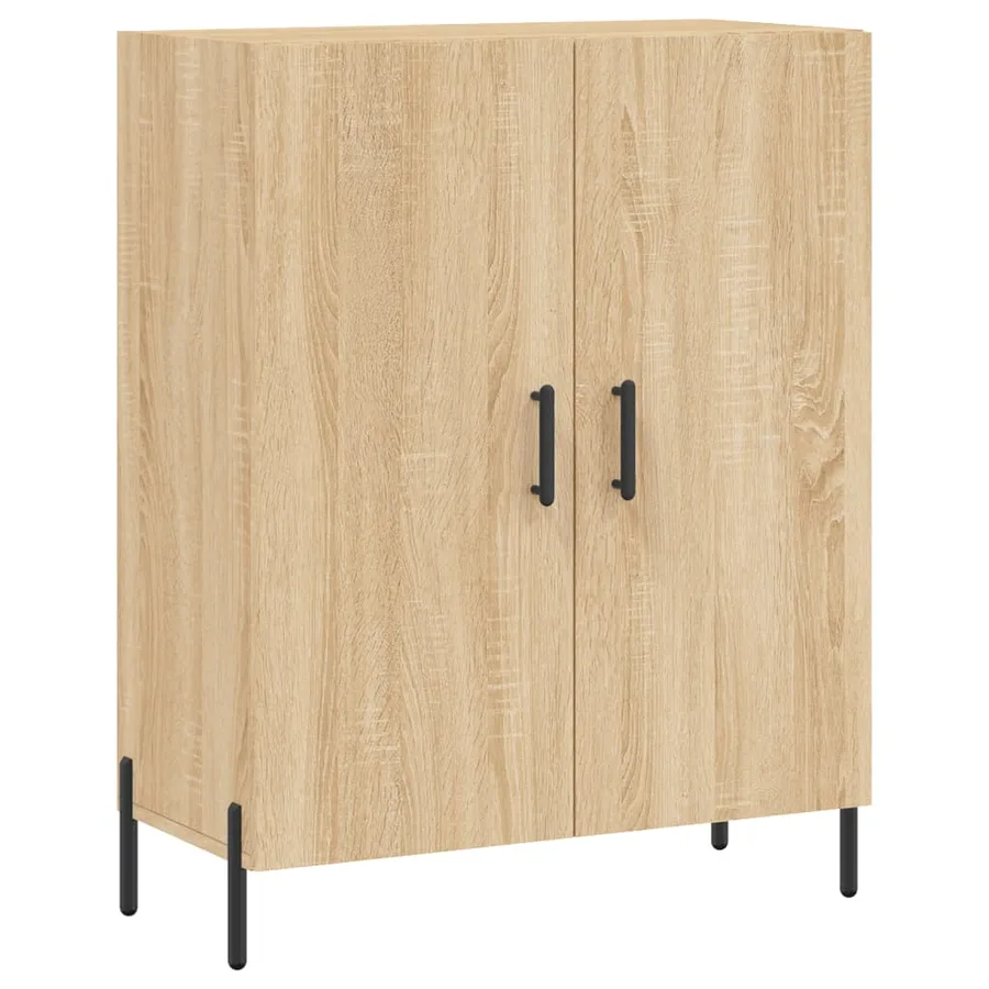 Buffet chêne sonoma 69,5x34x90 cm bois d'ingénierie - 2