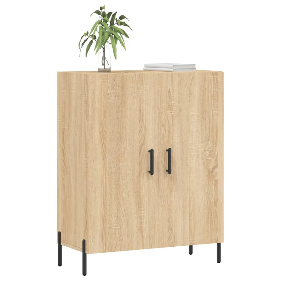 Buffet chêne sonoma 69,5x34x90 cm bois d'ingénierie - 3
