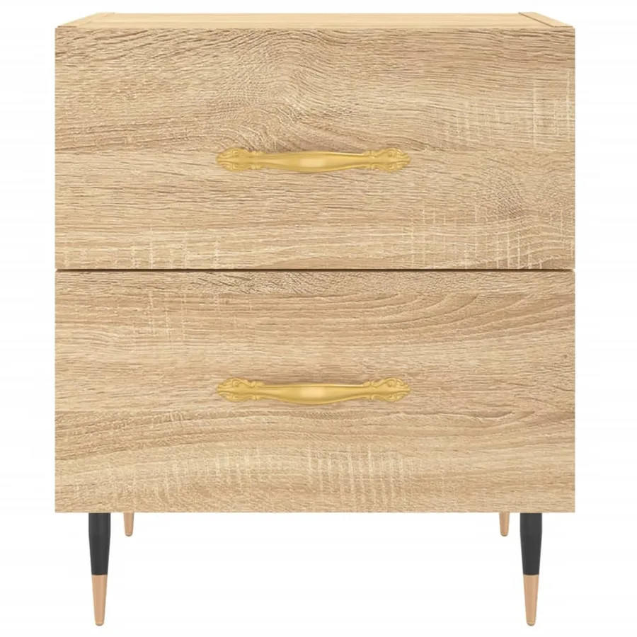 Table de chevet chêne sonoma 40x35x47,5 cm bois d’ingénierie - 6
