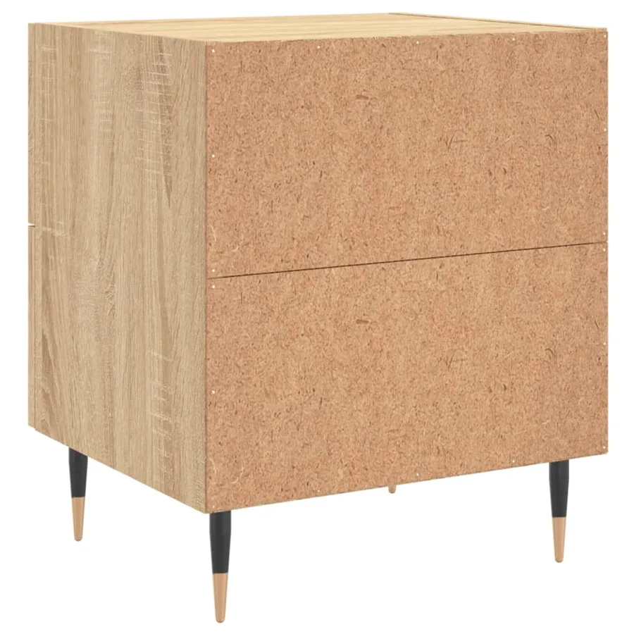 Table de chevet chêne sonoma 40x35x47,5 cm bois d’ingénierie - 8