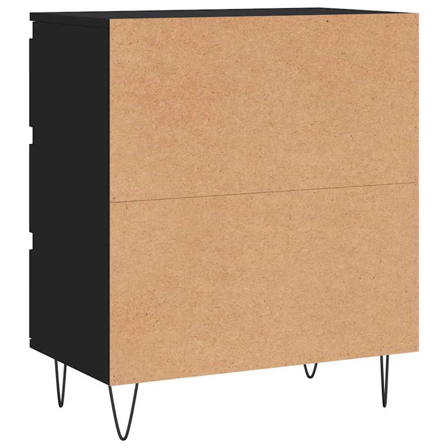 Buffet Noir 60x35x70 cm Bois d'ingénierie - 8