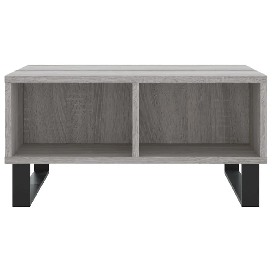 Table basse sonoma gris 60x60x30 cm bois d'ingénierie - 4