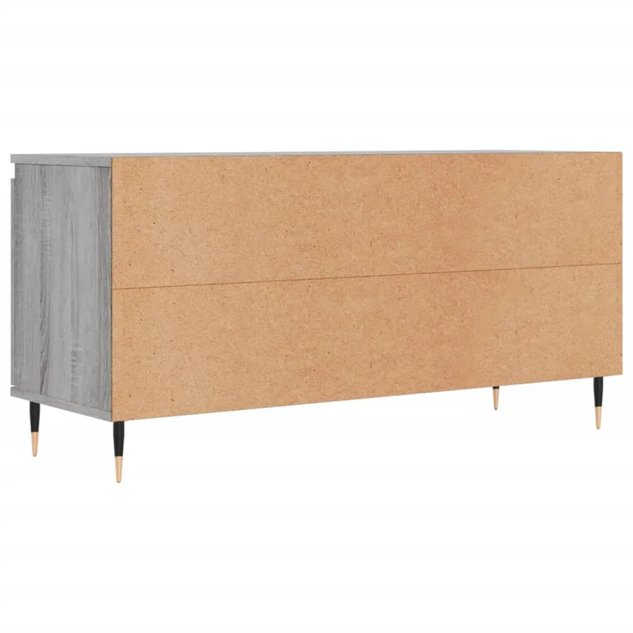 Meuble TV sonoma gris 104x35x50 cm bois d'ingénierie - 8