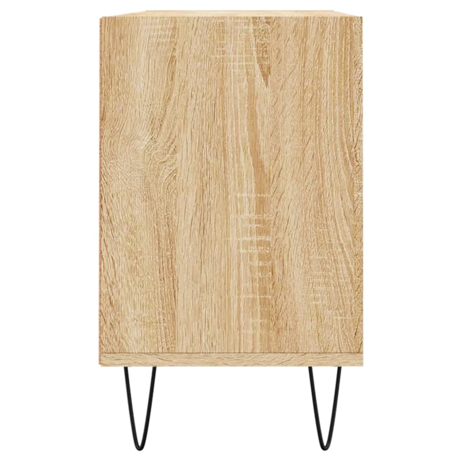 Meuble TV chêne sonoma 103,5x30x50 cm bois d'ingénierie - 5