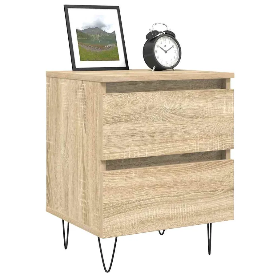 Table de chevet chêne sonoma 40x35x50 cm bois d’ingénierie - 3