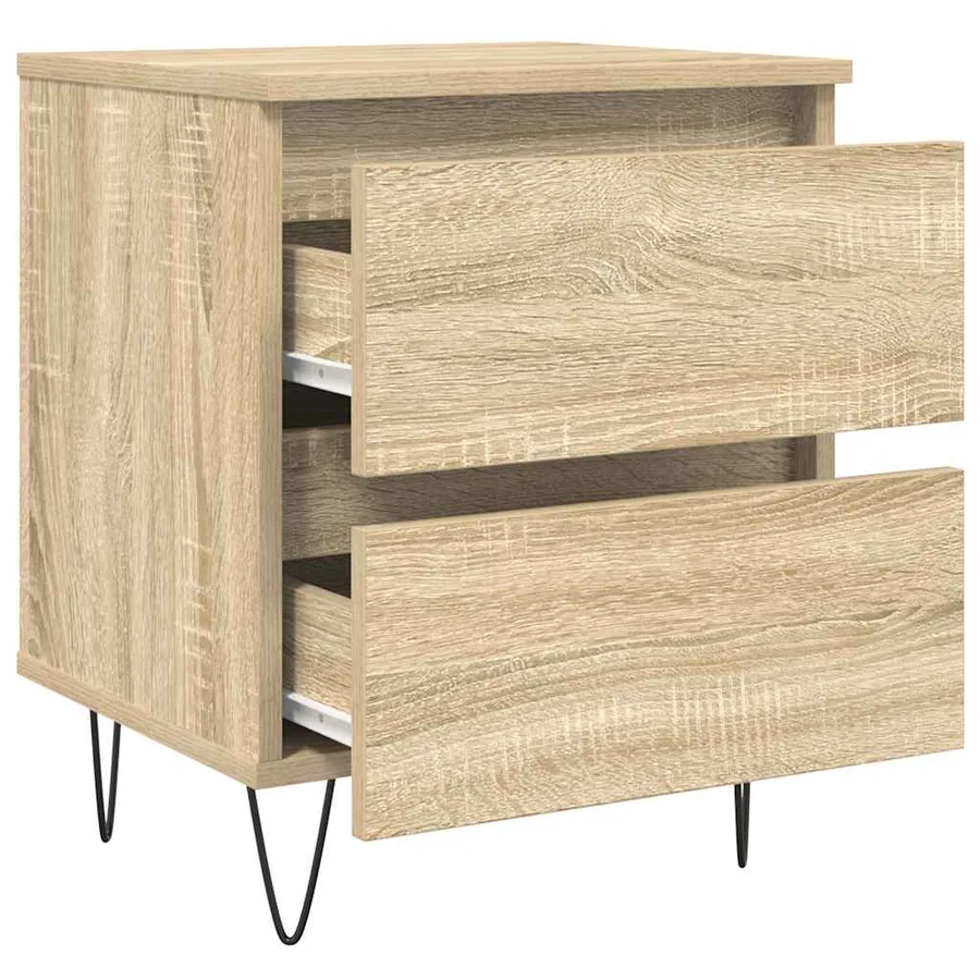 Table de chevet chêne sonoma 40x35x50 cm bois d’ingénierie - 6
