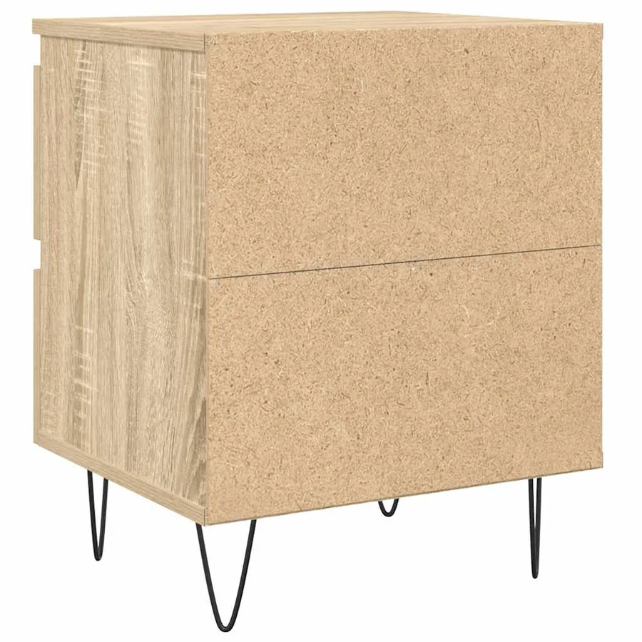 Table de chevet chêne sonoma 40x35x50 cm bois d’ingénierie - 8