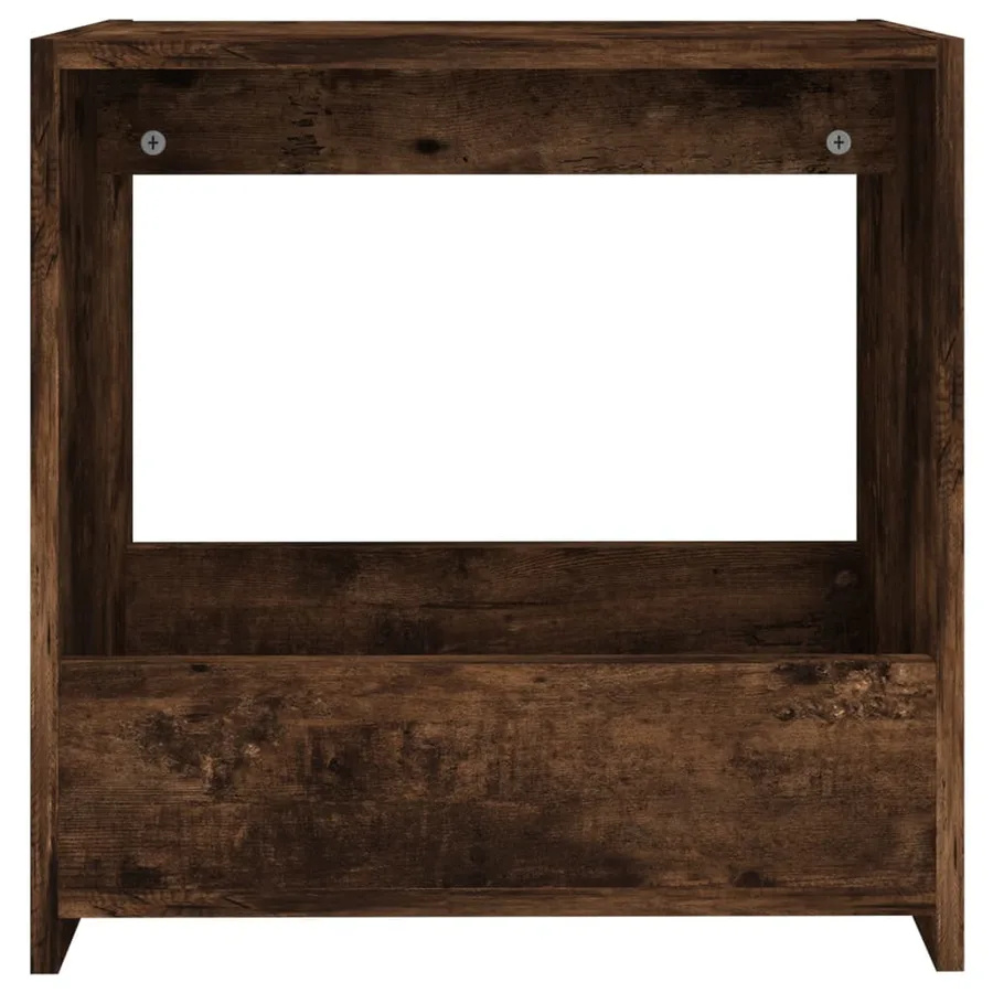 Table d'appoint Chêne fumé 50x26x50 cm Bois d'ingénierie - 4