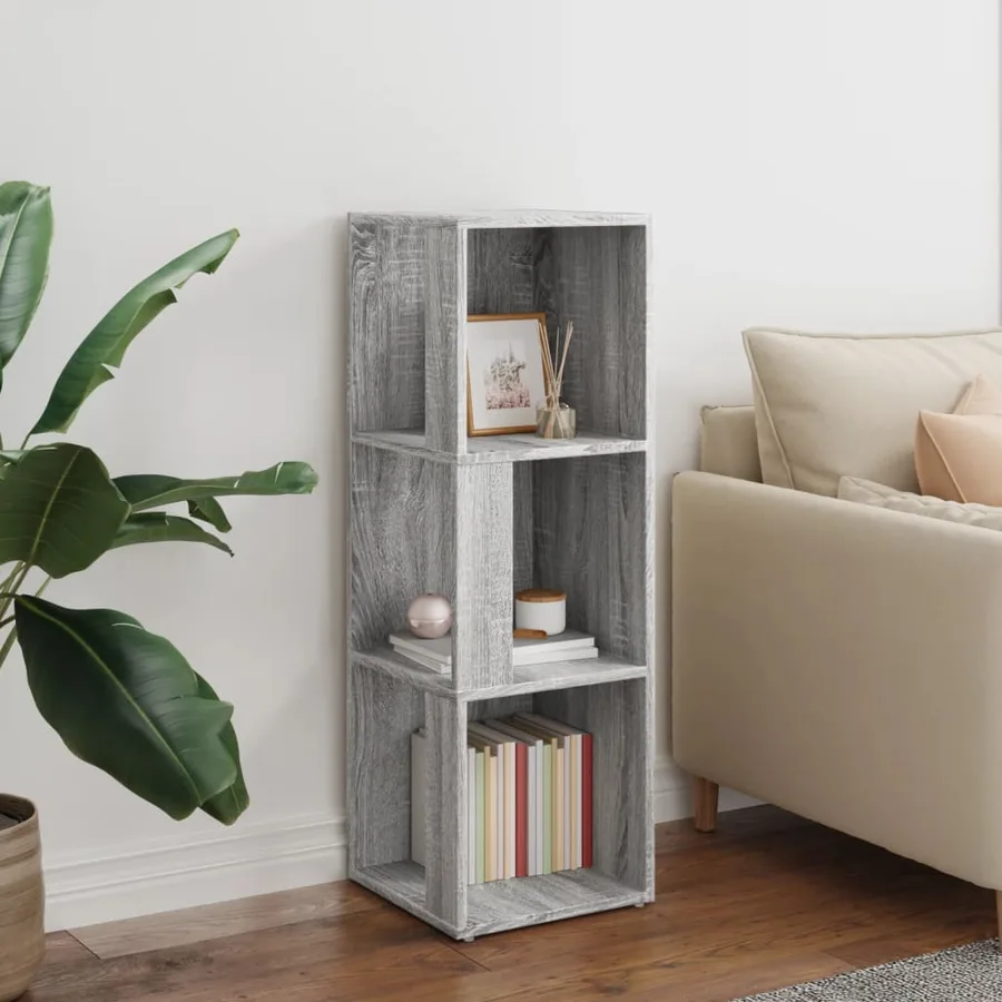 Armoire d'angle Sonoma gris 33x33x100 cm Bois d'ingénierie - 3