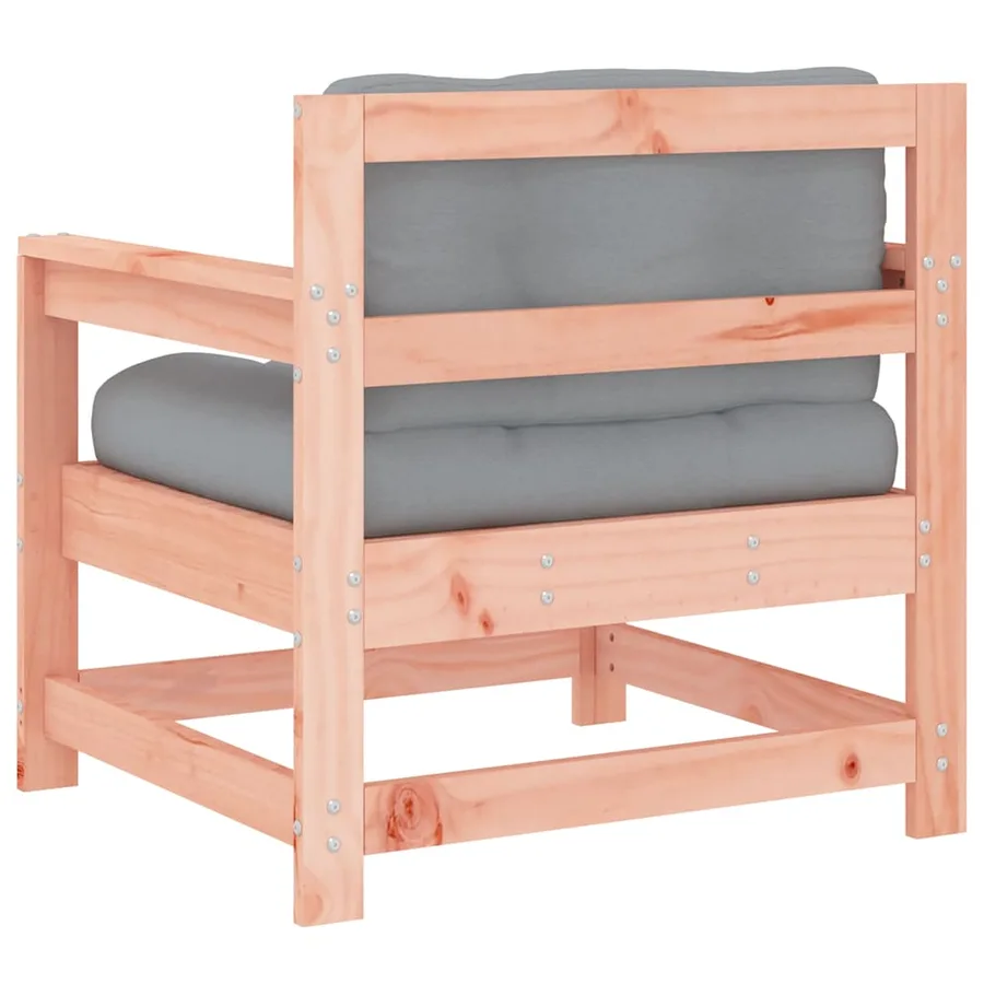 Chaises de jardin avec coussins lot de 2 bois massif douglas - 6