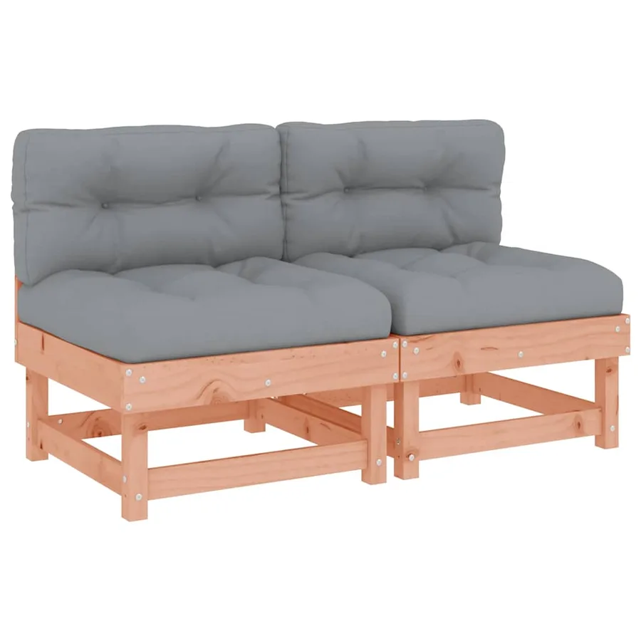 Canapés centraux avec coussins 2 pcs bois massif douglas - 2
