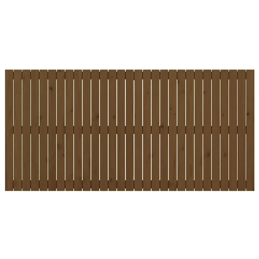 Tête de lit murale Marron miel 185x3x90 cm Bois massif de pin - 4