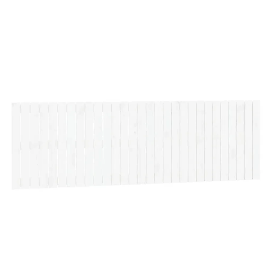 Tête de lit murale Blanc 185x3x60 cm Bois massif de pin - 2