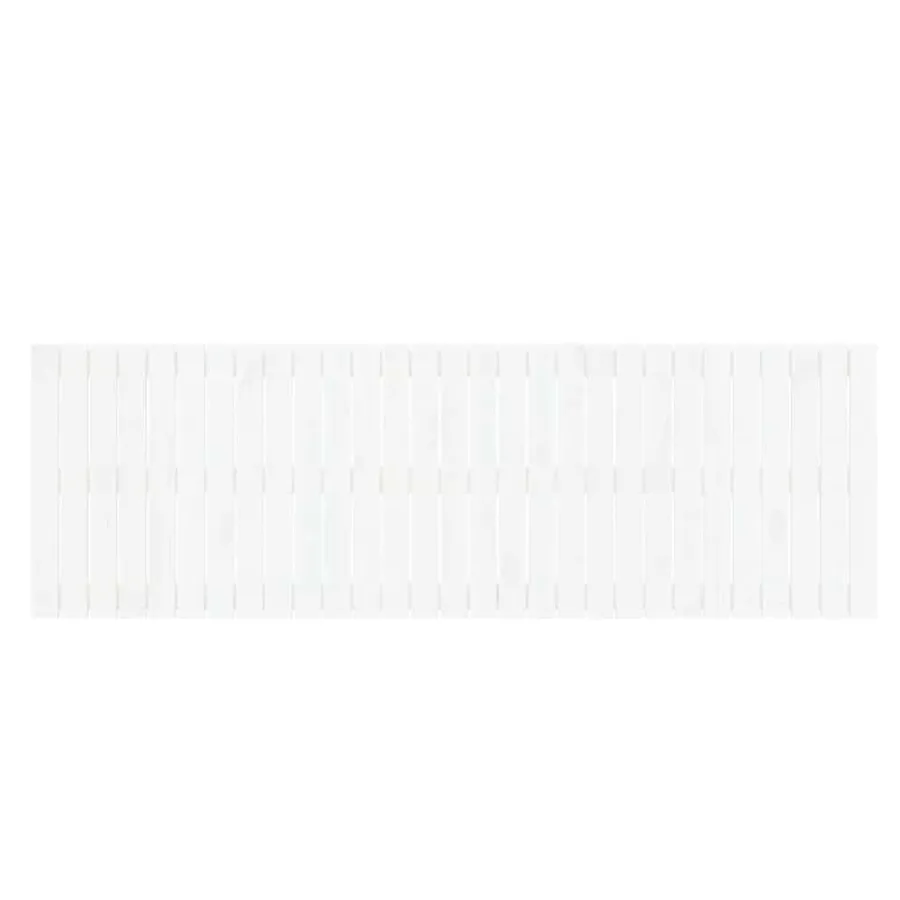 Tête de lit murale Blanc 185x3x60 cm Bois massif de pin - 4