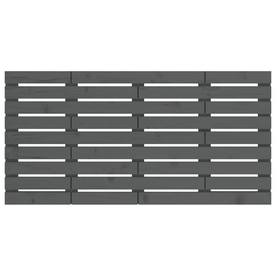 Tête de lit murale Gris 141x3x63 cm Bois massif de pin - 4