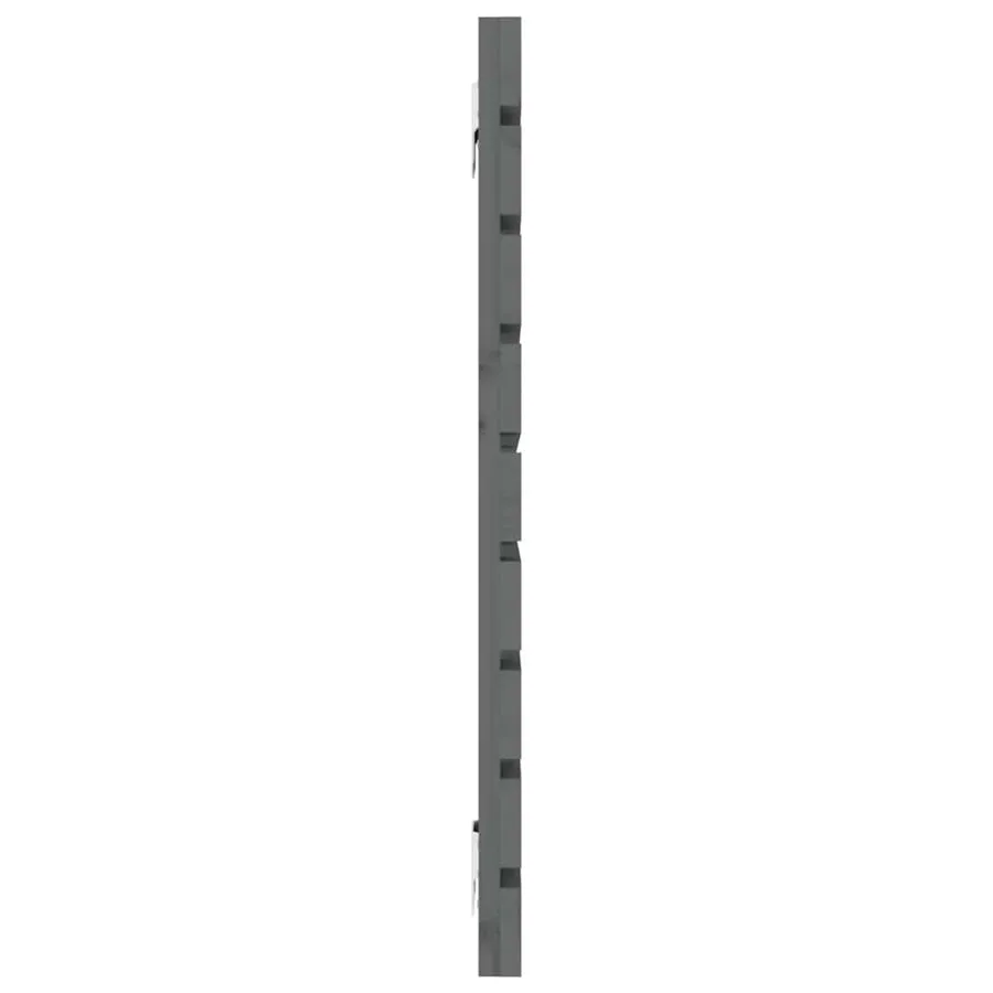 Tête de lit murale Gris 141x3x63 cm Bois massif de pin - 5