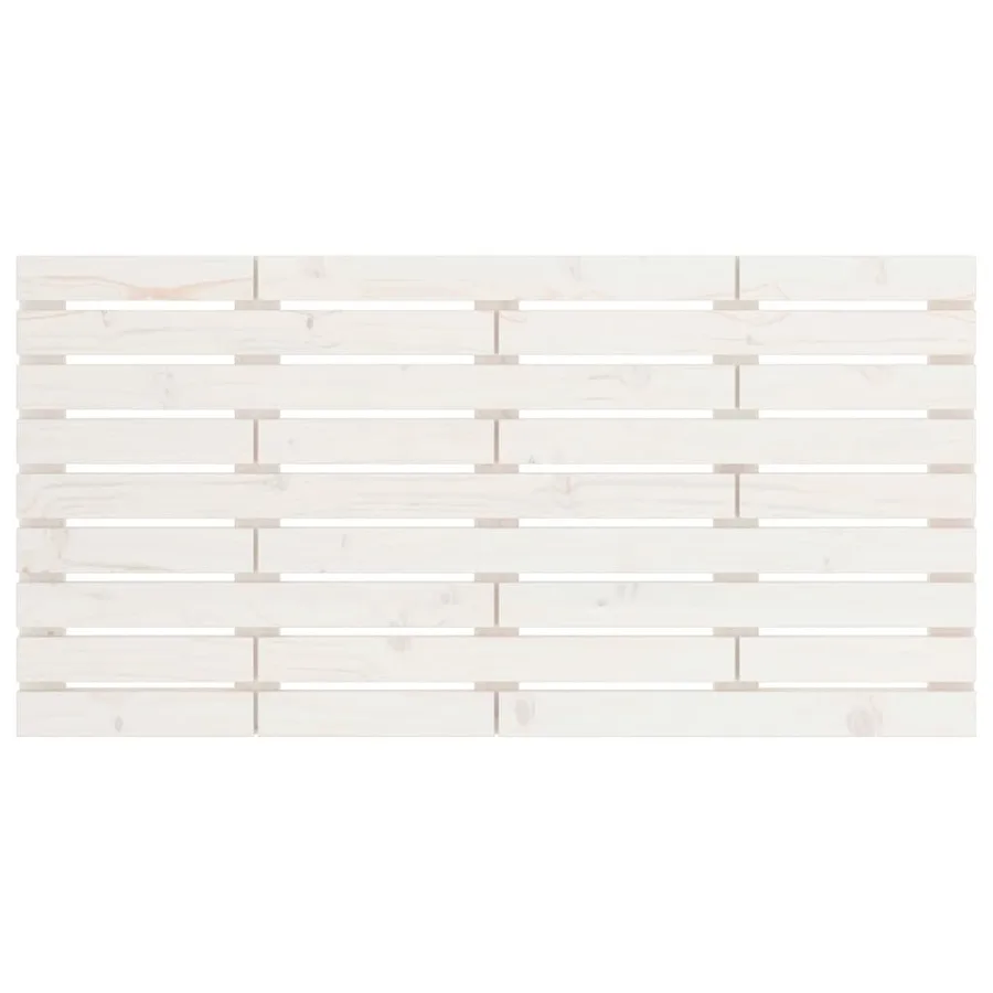Tête de lit murale Blanc 126x3x63 cm Bois massif de pin - 4