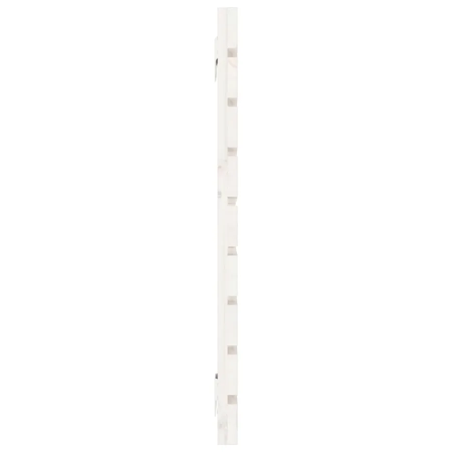 Tête de lit murale Blanc 126x3x63 cm Bois massif de pin - 5