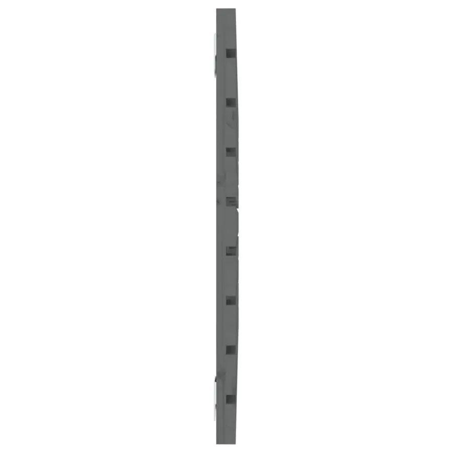 Tête de lit murale Gris 106x3x63 cm Bois massif de pin - 5
