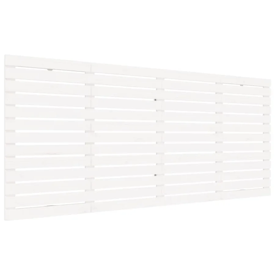 Tête de lit murale Blanc 166x3x91,5 cm Bois massif de pin - 2