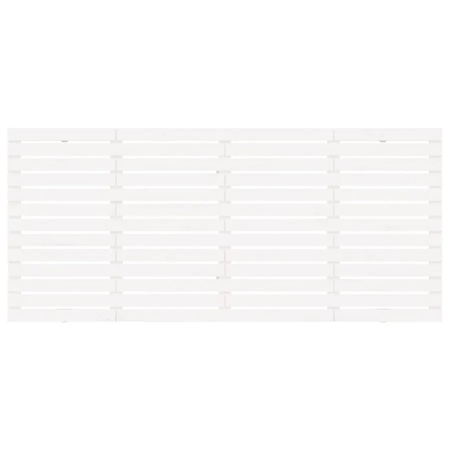 Tête de lit murale Blanc 166x3x91,5 cm Bois massif de pin - 4