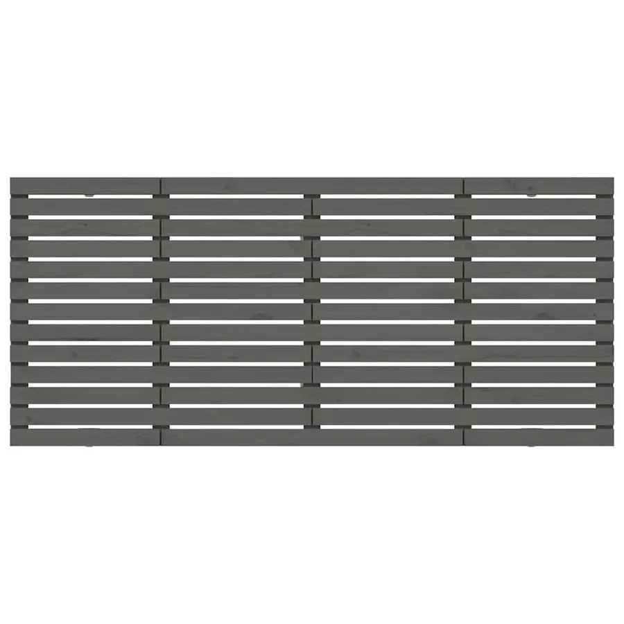 Tête de lit murale Gris 156x3x91,5 cm Bois massif de pin - 4