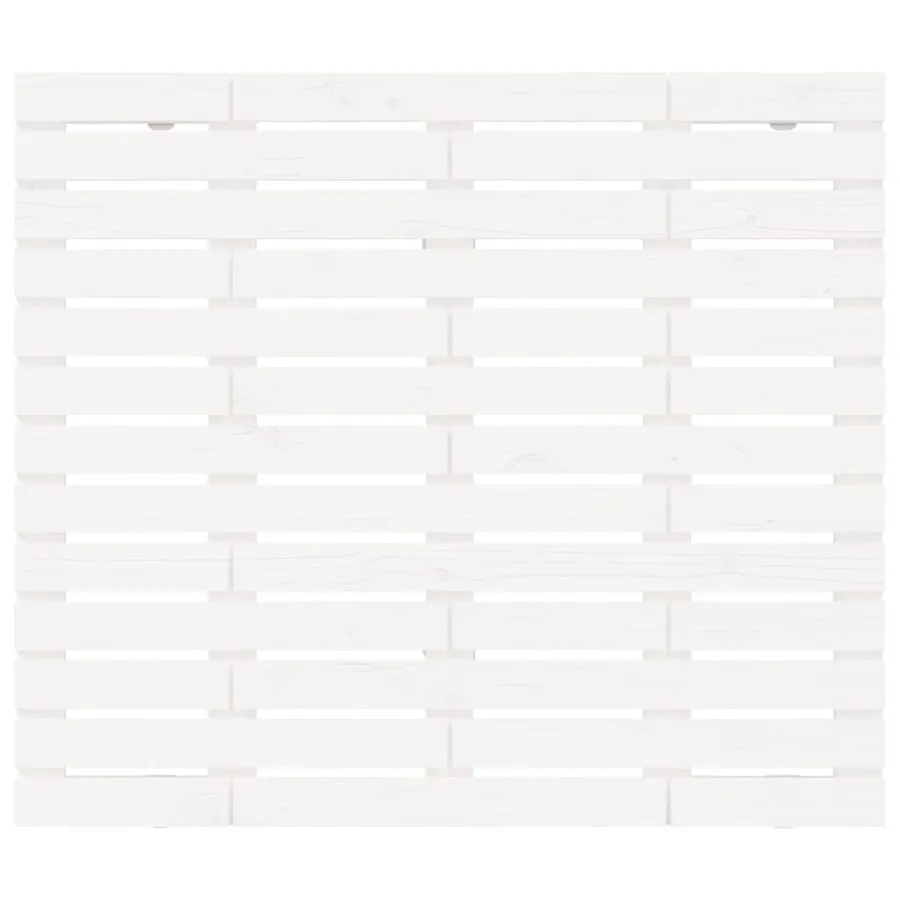 Tête de lit murale Blanc 146x3x91,5 cm Bois massif de pin - 4