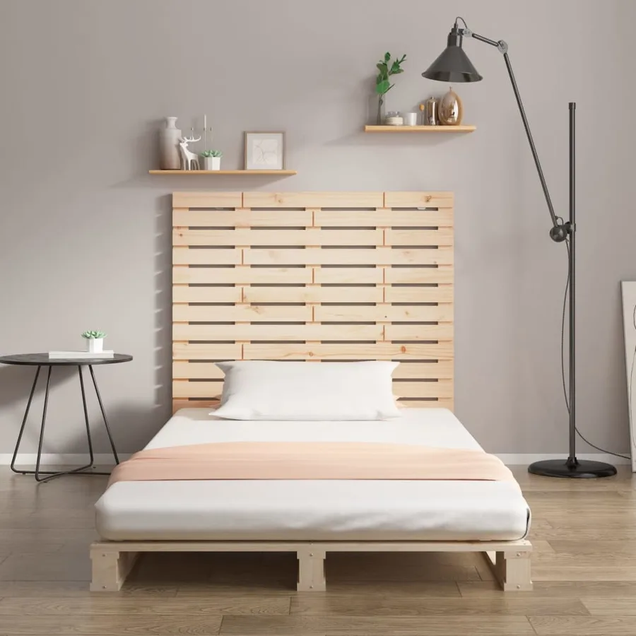 Tête de lit murale 96x3x91,5 cm Bois massif de pin - 3