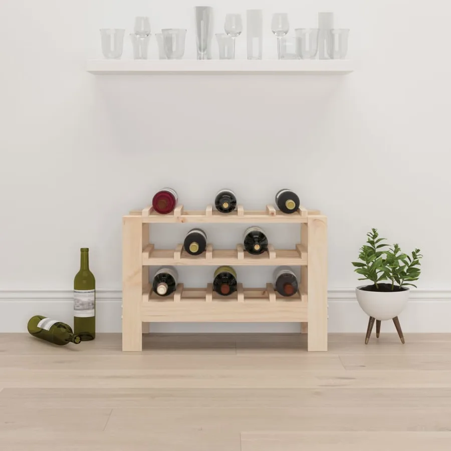 Casier à vin 61,5x30x42 cm Bois de pin massif - 3